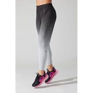 MPG Totally Ombre Printed Jogger Pants Women's M Black Grey Athleisure